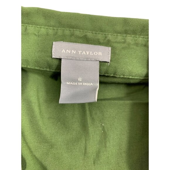 Ann Taylor Women's Dark Green Casual Top - Picture 3 of 5